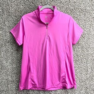 EP New York Top Women’s XL Pink Short Sleeve Golf Shirt